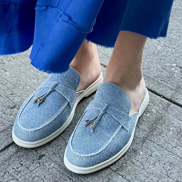 A. SOLIANI DENIM SLIDE - Picture 3 of 3